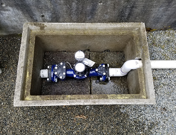 Flow Meter at Countryside Village in Anmore, BC